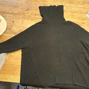 Anthropologie (MOTH) black wool turtleneck sweater